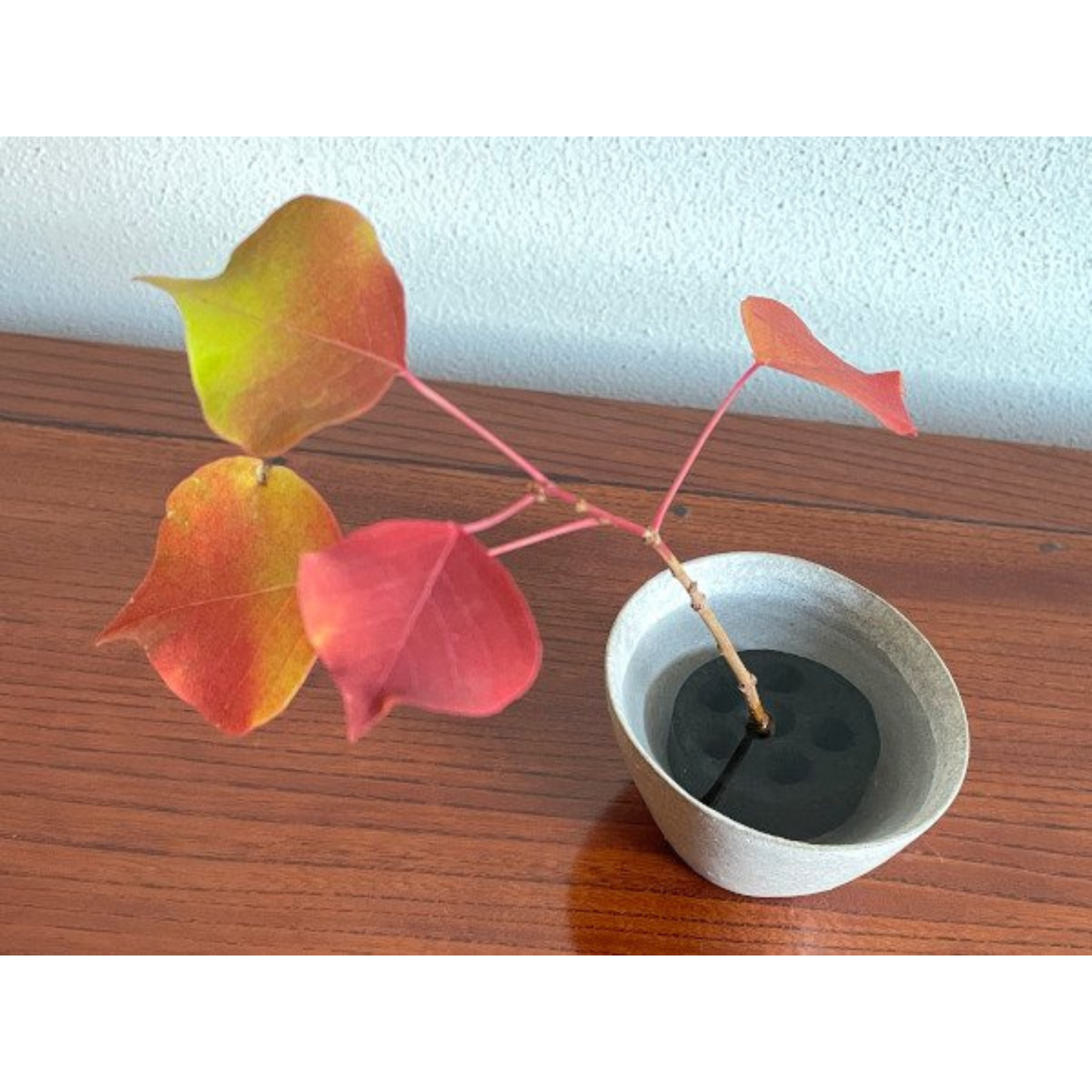 Bamboo flower frog holder
