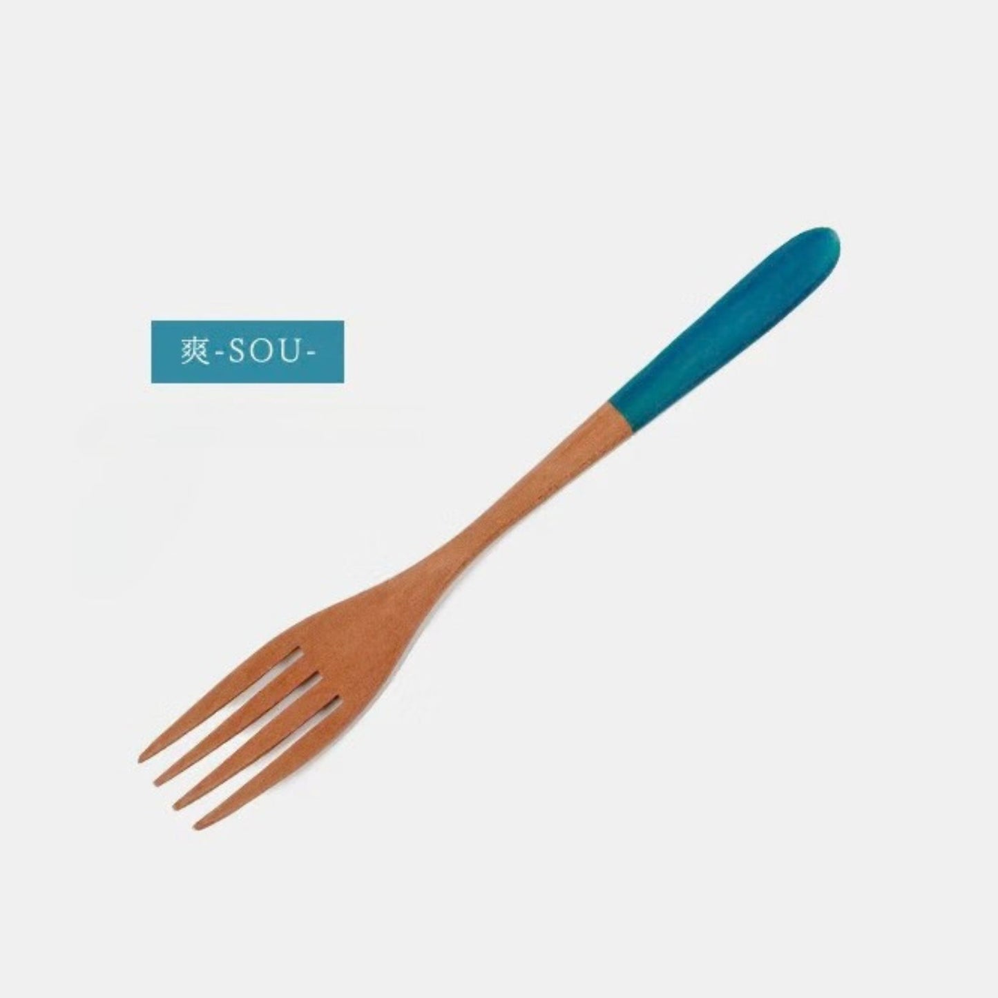 Fork Wooden Blue