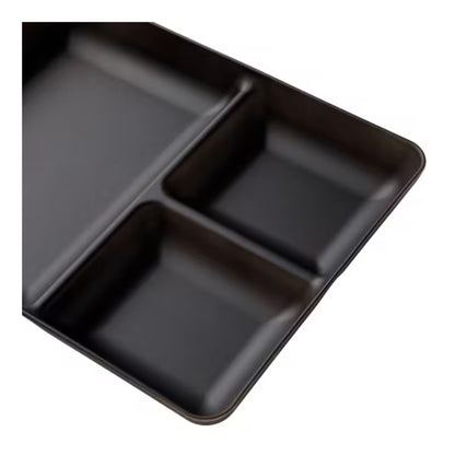 Lunch Plate Rectangle Black