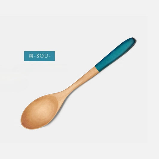 Spoon Wooden Blue