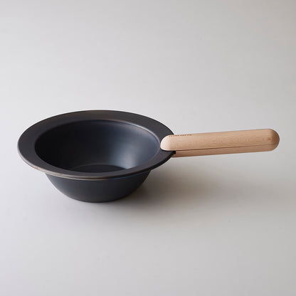 Medium Size Deep  Frying Pan & Beech Handle Set