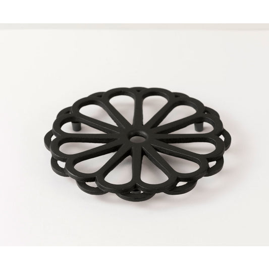 Cast Iron Trivet - Kiku Black