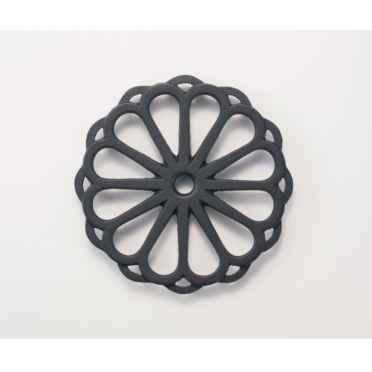 Cast Iron Trivet - Kiku Black